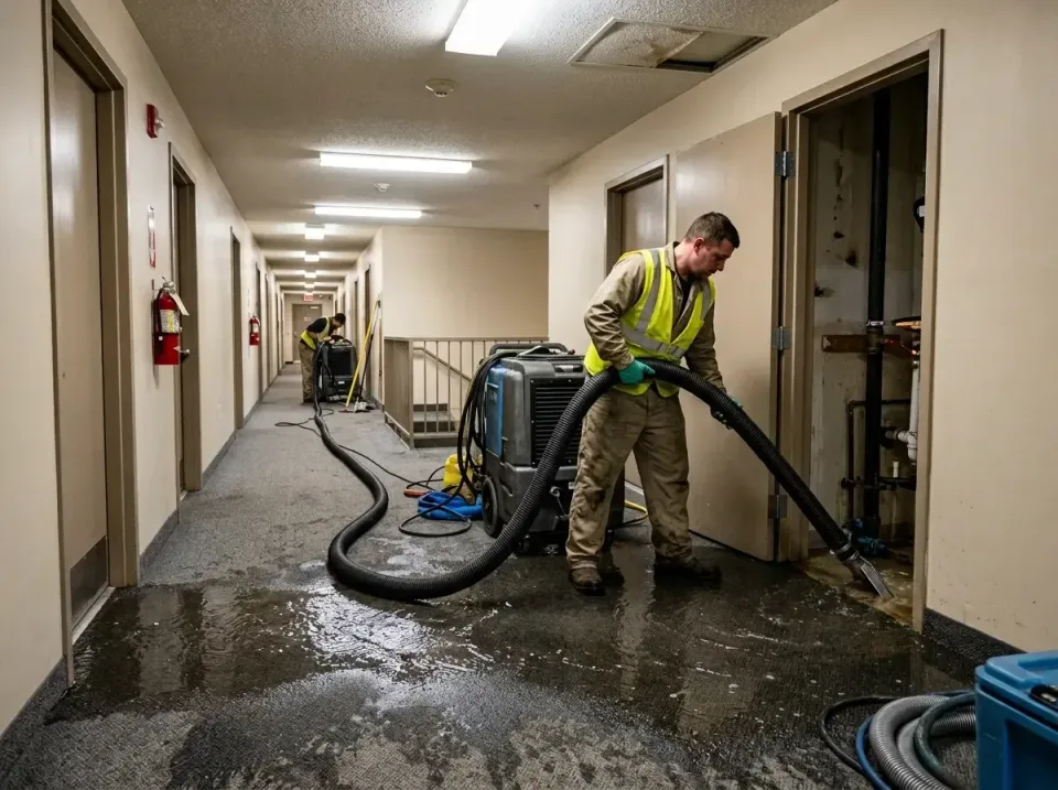 multi-unit-apartment-hallway-f-005 — frequently asked questions, Emergency Burst Pipe Water Extraction & Removal in Vermilli…